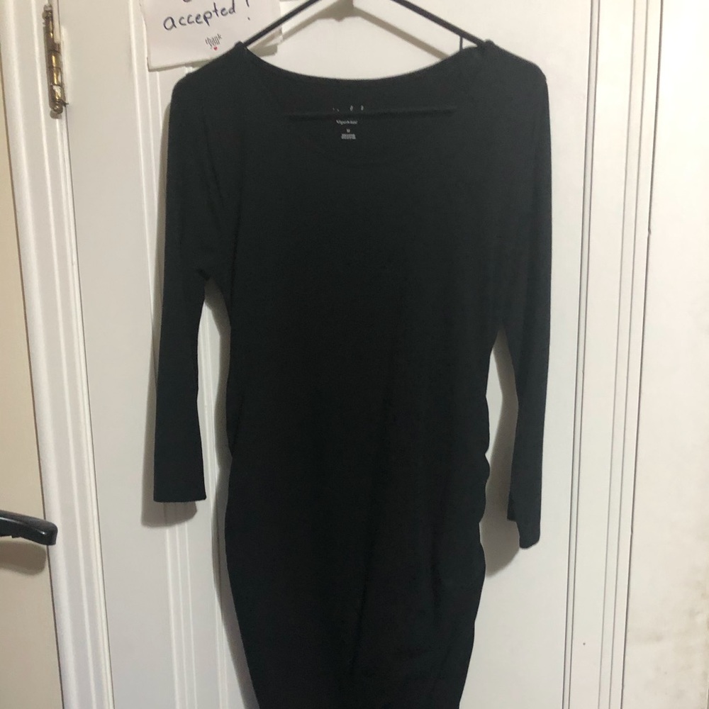 ISABEL MATERNITY DRESS MEDIUM. BLACK